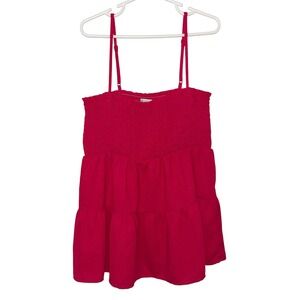 Hot Pink Babydoll Tank Top Size XS